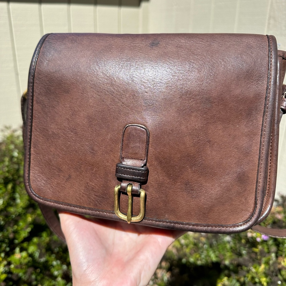 Vintage Coach Bag NYC Saddle Pouch Standard 9590